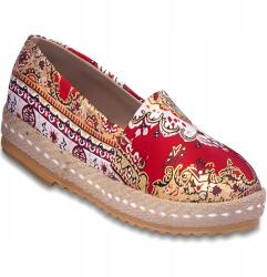 Ottomania Női Espadrilles Cipők Kényelmes Gyönyörű Keleti Minták Egyedi (Espadryle Lekkie Wsuwane Wygodne)