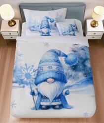  Mikroszatén ágynemű BLUE GNOME fehér + párnahuzat 45 x 45 cm ingyenes Ágyneműhuzat mérete: 70 x 90 cm | 140 x 200 cm