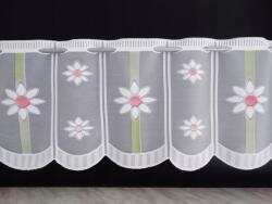 Wisan Mg Irigység jacquard fehér 1543 Rózsaszín Virág 30cm (1543)