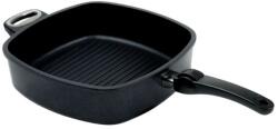 SKK Titánium szögletes grillserpenyő 26x26x8 cm, indukciós, levehető fogantyúval