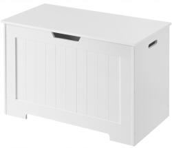 Vasagle Játéktároló rendszerező láda fehér 76 cm (LHS11WT)