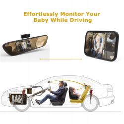 Akapola Autós Tükör Gyerekeknek 360°-ban Állítható Pántokkal (W69)