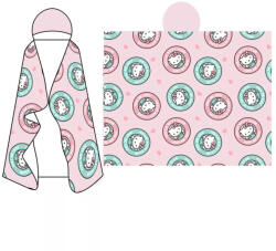  Hello Kitty Club kapucnis takaró 120x150cm (AYM078640) - oliviashop