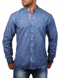 Carisma pamut ing, kék, S, slim fit, oil-washed