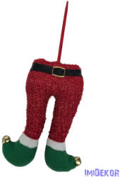  Karácsonyi manó láb betűző - Piros