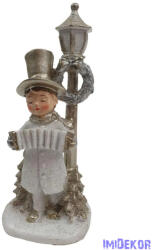  Hangszeres téli figura lámpaoszloppal -Lány