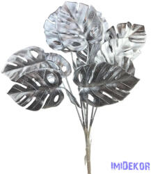  Metál műzöld csokor 13 - Ezüst