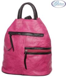 Hernan Bag's Collection Hernan fukszia-fekete női hátitáska