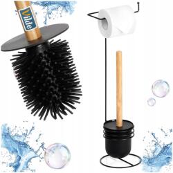 Artemis Szilikon Wc kefe WC-papír fürdőszoba állvány 2in1 (VD-567050)