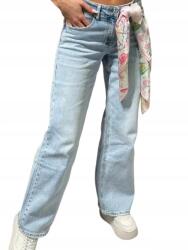  Női farmer svéd világos sál magas derekú Miss Bonbon Xs