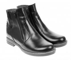 CIUCALETI Ghete dama casual din piele naturala box imblanite Negru G25NEGRU, marimea 38