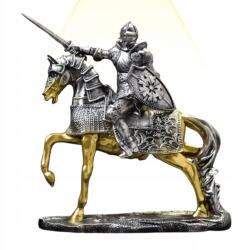 Dikom Lovag Figura Lovon Elegáns Műgyanta Gyűjtői Szobor 27cm (5907296312235)