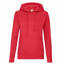 Fruit of the Loom Női kapucnis pulóver Hooded Sweat Piros méret Xs (620380_40)