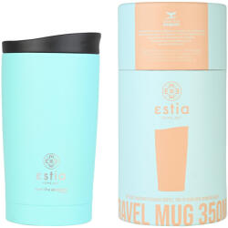 Estia Home Art Travel Mug Save The Aegean Reciclabil Pahar Termos Oțel inoxidabil Fără BPA 350ml Bermuda Green 01-20385 (01-20385)