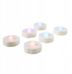 Tealight 6db Led villogó időzítő meleg és színes (09)