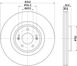 HELLA Disc frana HELLA 8DD 355 134-871 (8DD 355 134-871)