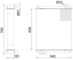 MAHLE Radiator, racire motor MAHLE CR 2559 000S (CR 2559 000S)
