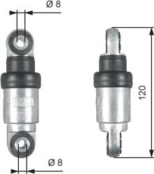 GATES Amortizor vibratii, curea transmisie cu caneluri GATES T39215 (T39215)