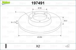 VALEO Disc frana VALEO 197491 (197491)