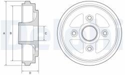 Delphi BF602 Fékdob