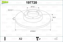 VALEO Disc frana VALEO 197720 (197720)