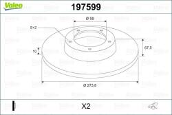 VALEO Disc frana VALEO 197599 (197599)