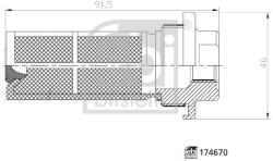Febi Bilstein Filtru combustibil FEBI BILSTEIN 174670 (174670)