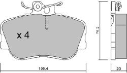 AISIN Set placute frana AISIN BPMB-1009 (BPMB-1009)