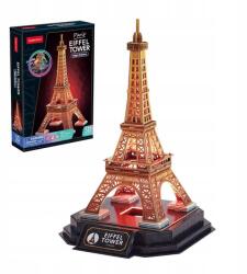 CubicFun Egyedi 3D puzzle Eiffel-torony Led Cubic Fun L534H éjszakai változat (led) (L534H)