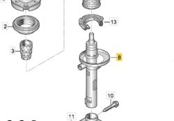 Original Vw Group Amortizor axa fata ORIGINAL VW GROUP 5Q0413023HS (5Q0 413 023 HS)
