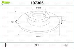 VALEO Disc frana VALEO 197305 (197305)