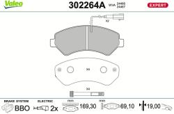 VALEO Set placute frana VALEO 302264A (302264A)
