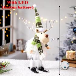  Karácsonyi rénszarvas figura, LED agancsokkal (B1005)