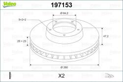 VALEO Disc frana VALEO 197153 (197153)