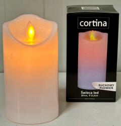 Cortina Led gyertya 15 cm 7 cm Cortina mozgatható láng (Świeca led na baterie 2xR6 wysoka płomień)