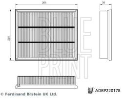 BLUE PRINT Filtru aer BLUE PRINT ADBP220178 (ADBP220178) - fixbox