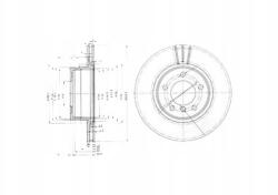 Delphi BG3870 féktárcsa (1db)