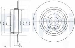 Delphi BG3550 féktárcsa (1db)