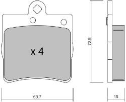 AISIN Set placute frana AISIN BPMB-2007 (BPMB-2007)