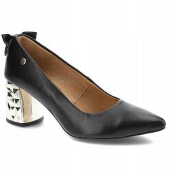 Maciejka Czółenka Maciejka 05334-01 fekete valódi bőr méret39 (05334-01/00-1)