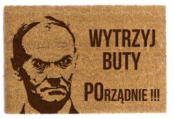 Happenings Lábtörlő Ajtó Alá 40 x 60cm "Töröld meg a cipődet" Kókusz (WYCIERACZKA WBP)