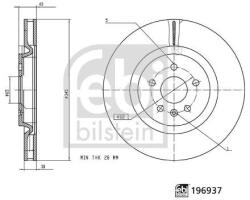 Febi Bilstein Disc frana FEBI BILSTEIN 196937 (196937) - fixbox
