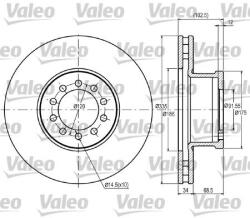 VALEO Disc frana VALEO 187043 (187043) - fixbox