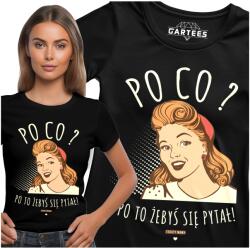 Gartees Női Póló Nyomott Mintával, Hogy Kérdezd A Szövegeket Van Nyomott Mintás Póló