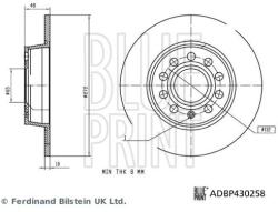BLUE PRINT Disc frana BLUE PRINT ADBP430258 (ADBP430258) - fixbox