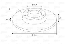 VALEO Disc frana VALEO 186128 (186128)