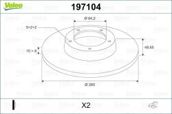 VALEO Disc frana VALEO 197104 (197104)