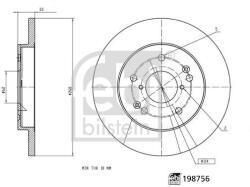 Febi Bilstein Disc frana FEBI BILSTEIN 198756 (198756) - fixbox