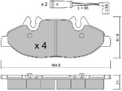 AISIN Set placute frana AISIN BPMB-1012 (BPMB-1012)