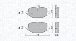 Magneti Marelli Set placute frana MAGNETI MARELLI 363916061404 (363916061404)